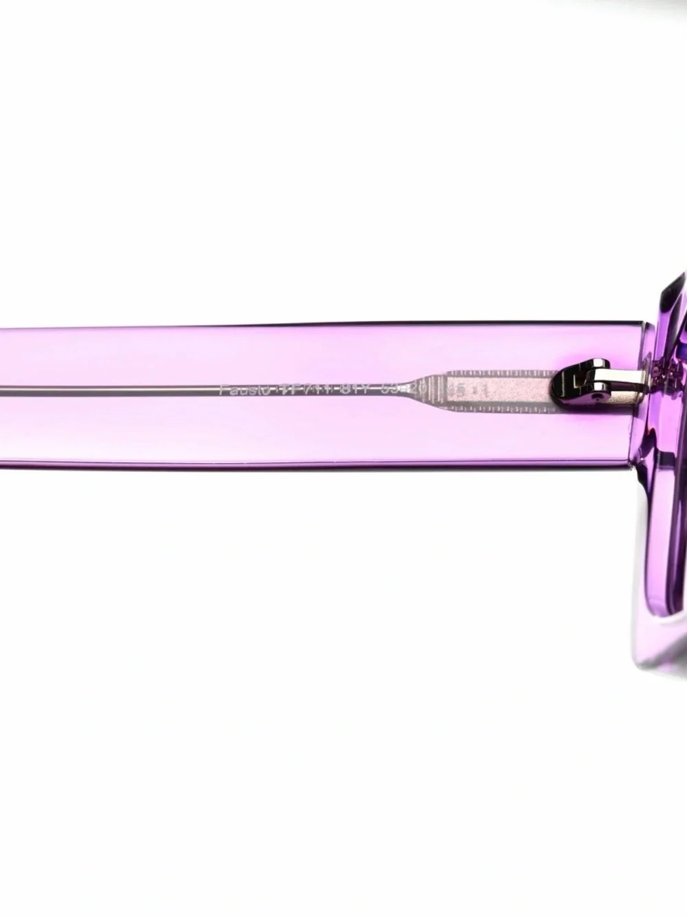 New Tom Ford FT0711 81Y Fausto Lavender Transparent Square Sunglasses Authentic
